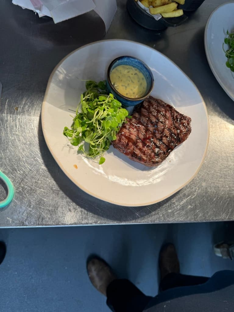 Steak and sauce